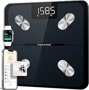 Etekcity Smart Weight Scale FSA HSA Store Eligible, Bathroom Digital Weighing Scale with BMI, Body Fat, Muscle Mass, Accurate Bluetooth Home User Health Device Sync App